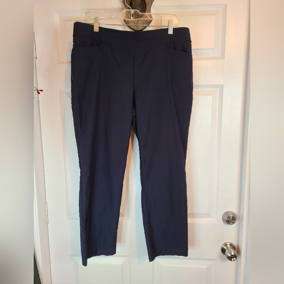 Apt 9 Woman's Dress Pants, Size 16P, Color: Navy Blue - Picture 1 of 16